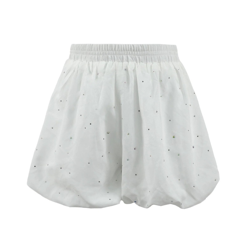 Lola and the Boys Sparkle Bubble Skort - White