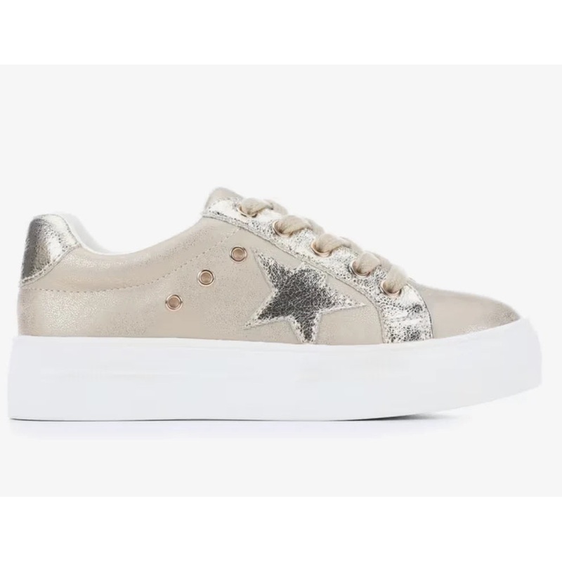 Mia Sneaker - Lil Sparklee- Soft Gold Comet