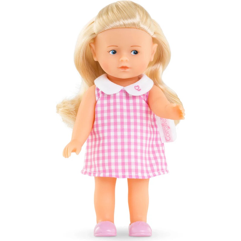 Mini Corolline Rosy Doll - Pink Gingham