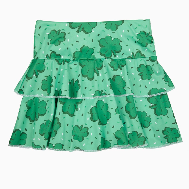 Azarhia Athleisure Tennis Skirt - St Patty's Clover