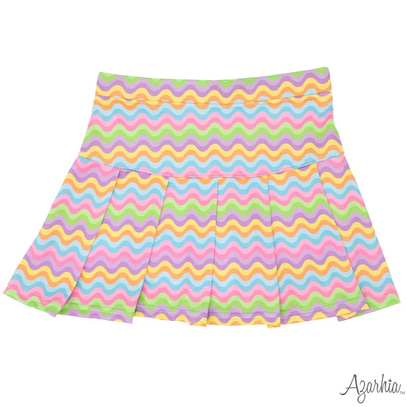 Azarhia Spring Waves Gathered Skort