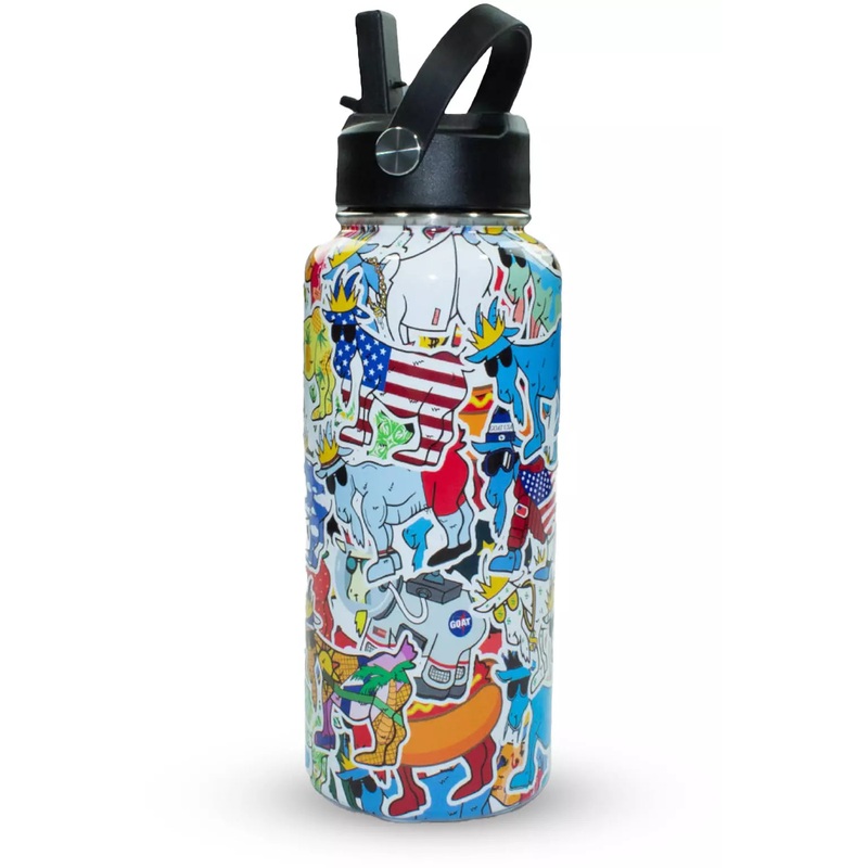 GOAT USA Stickerwrap Water Bottle