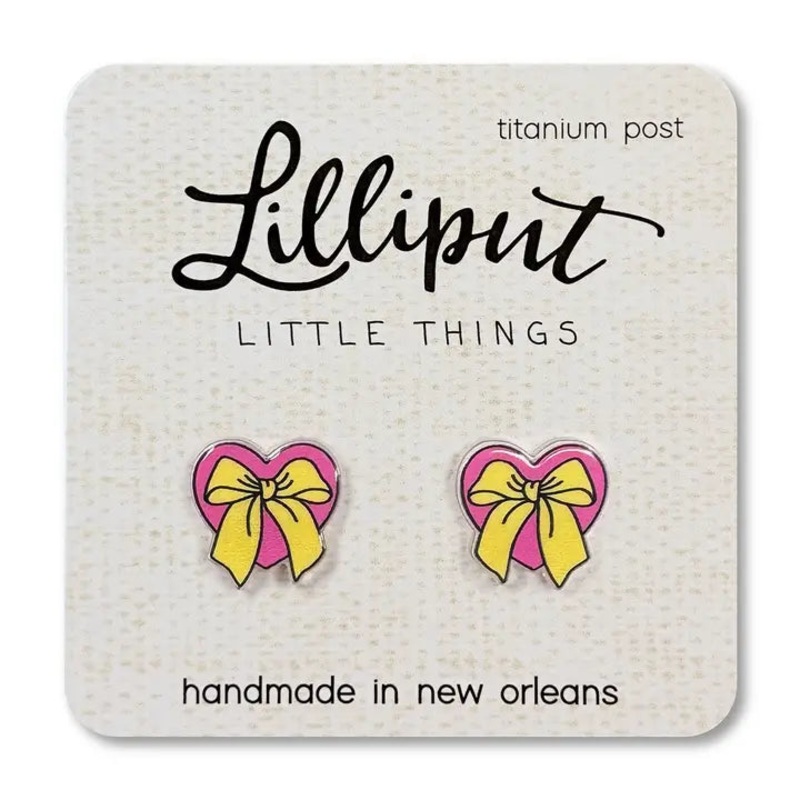 Lilliput Little Things Earrings - Heart/Bow