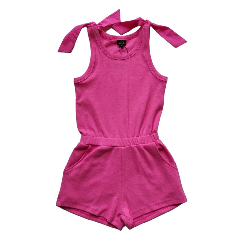 Little Olin Fuchsia Romper