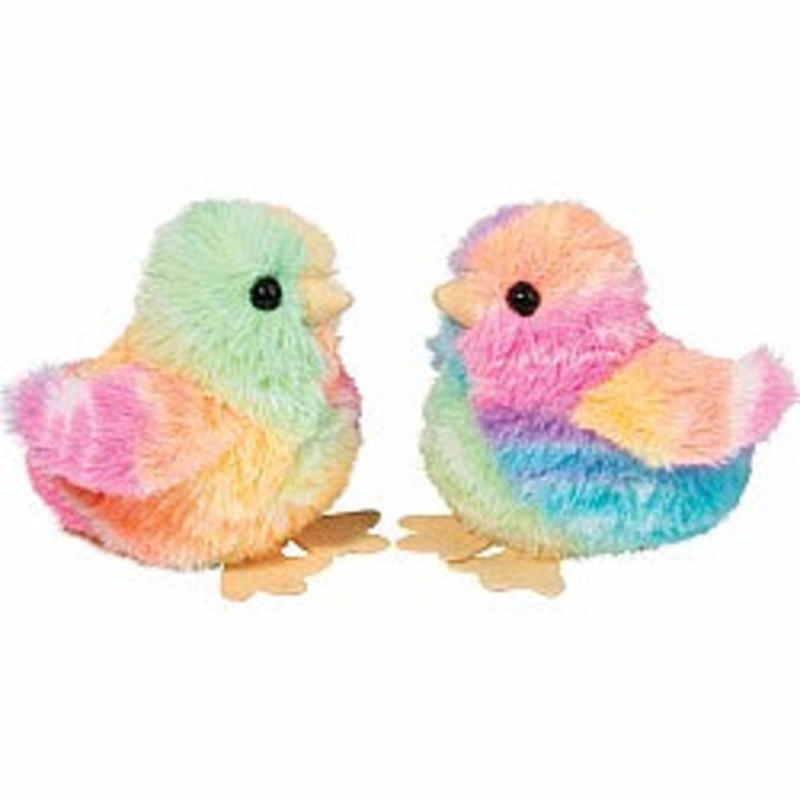 Mini Plush Pastel Rainbow Chicks
