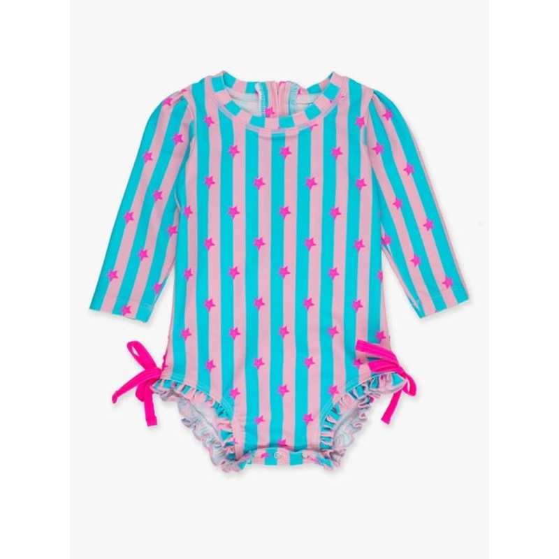 Rufflebutts Neon Star Long Sleve 1pc