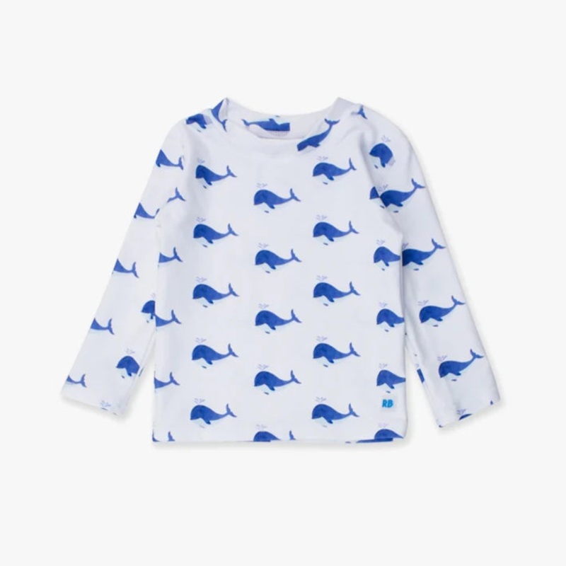 Rugged Butts Long Sleeve Rash Guard - Whale Friends