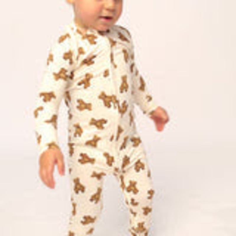 Southern Slumber Teddy Bear Double Zipper Bamboo Sleeper