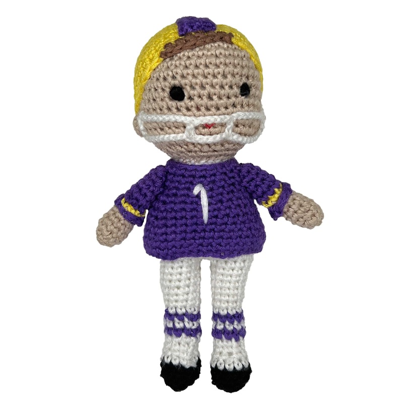 Zubels 5" Football Player Rattle