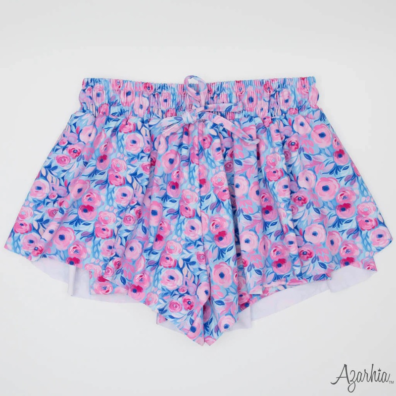 Azarhia Butterfly Shorts - Blooming Petals