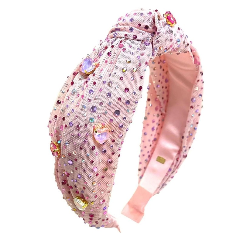 Bari Lynn Tulle Jeweled Knot Headband