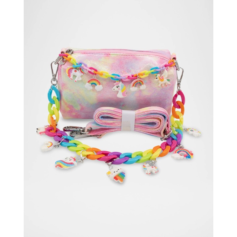 Bari Lynn Tye Dye Link Charm Bag