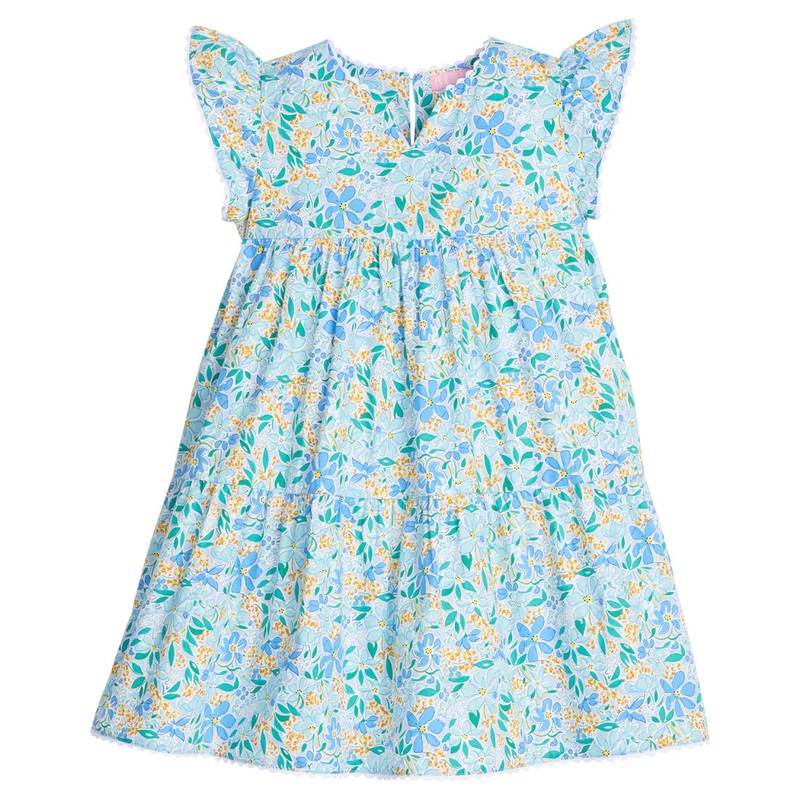 Bisby Positano Dress- Frangipani Blue