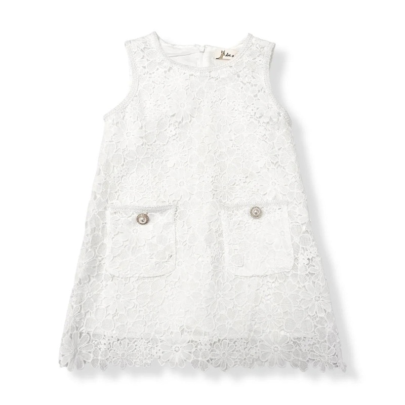 Doe A Dear Floral White Lace Dress