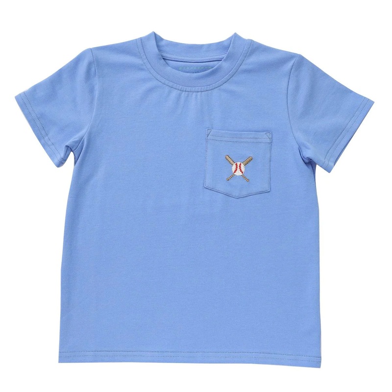 Itsy Bitsy Pocket Tee - Baseball