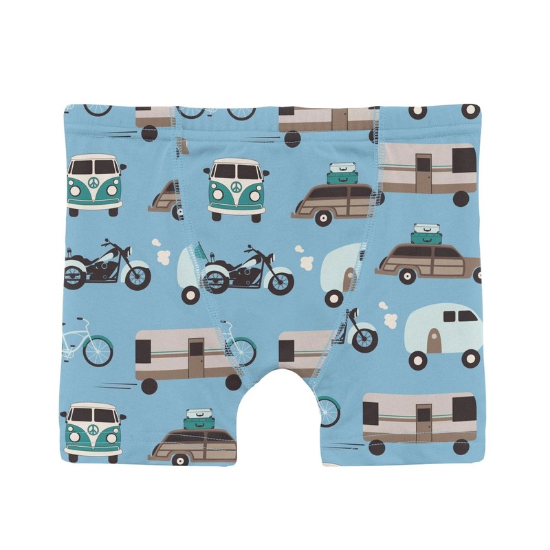 Kickee Boys Boxer Briefs - Seaside blue On The Way