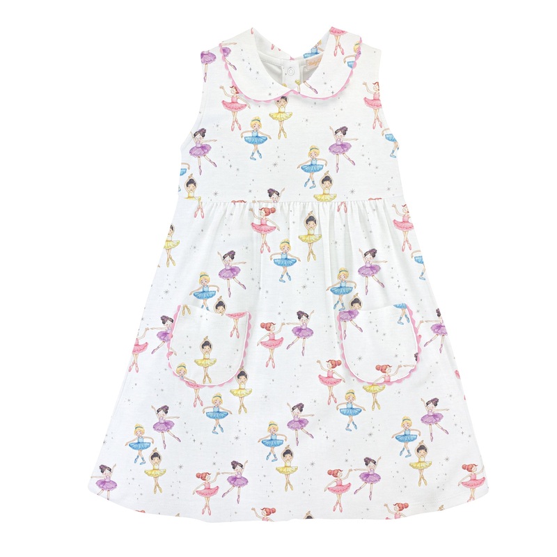 Baby Club Chic Prima Ballerina Dress w/ Collar and pockets