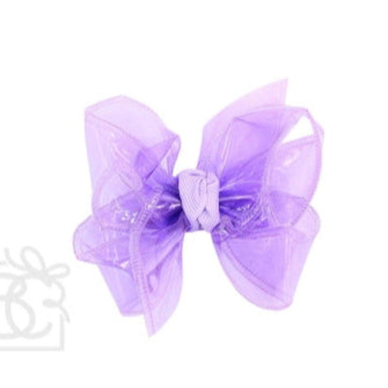 BC XL 5.5" Waterproof Bow on Alligator Clip - Light Orchid