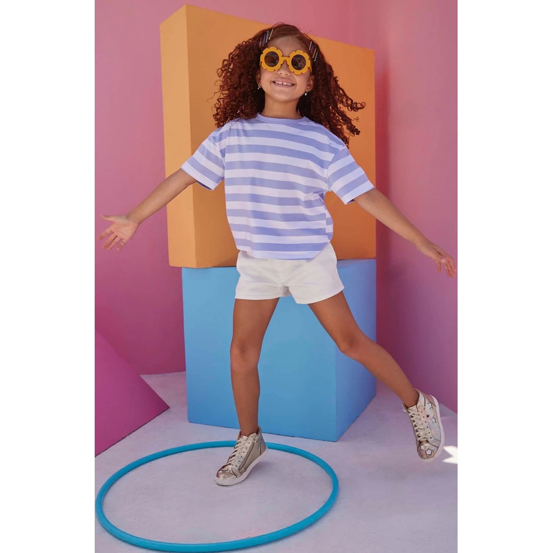 Bisby Classic Ivory Denim Shorts