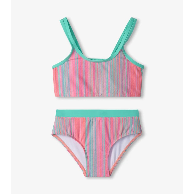 Hatley Shimmer Stripe Contrast Swim Bikini