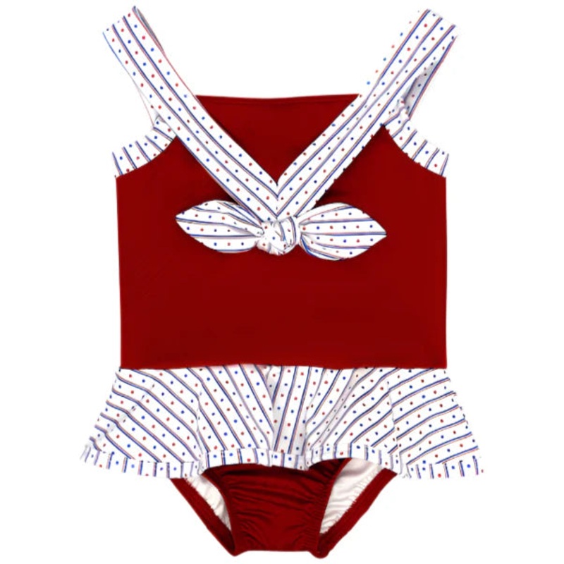 Lullaby Set Barnes Nora Swimsuit - Relay Red, All American