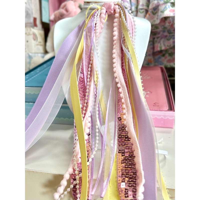 Pony Tail Streamers - Spring Pale Pastels