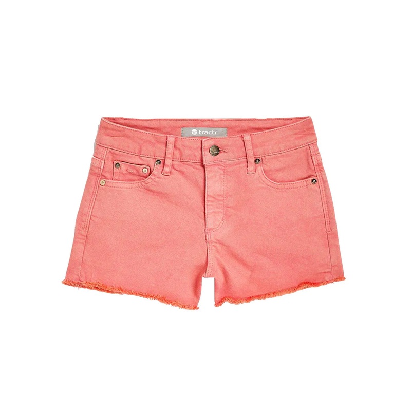 Tractr Coral Brittany Denim Shorts