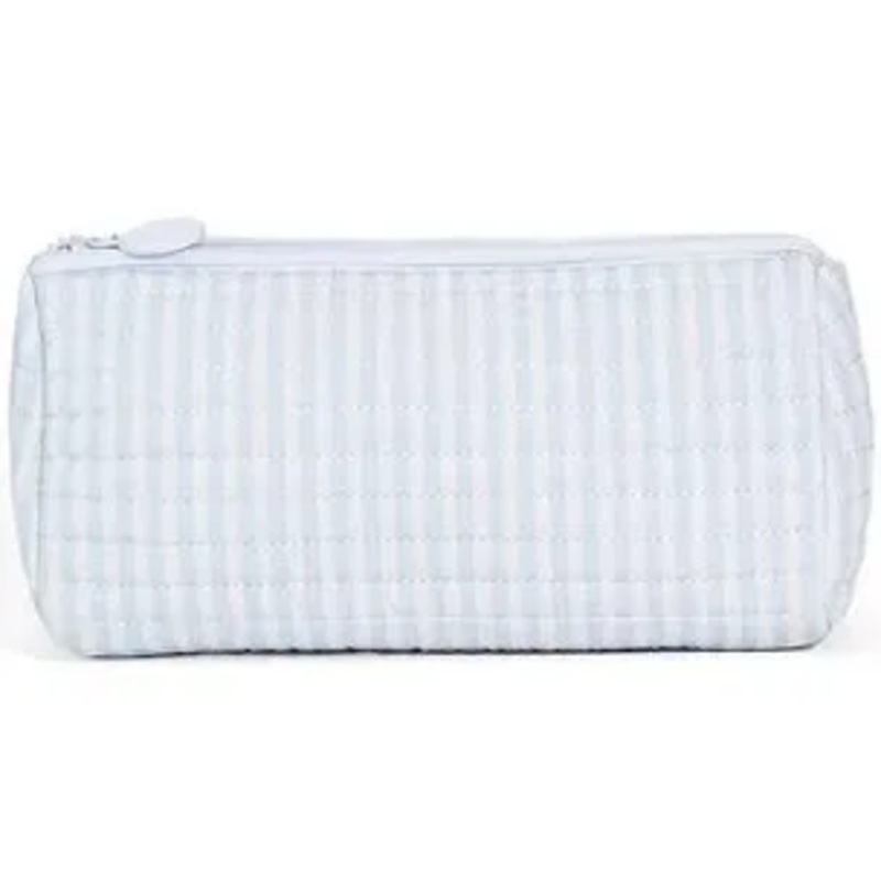 TRVL Quilted Pochette Bag- Blue Pimlico Stripe