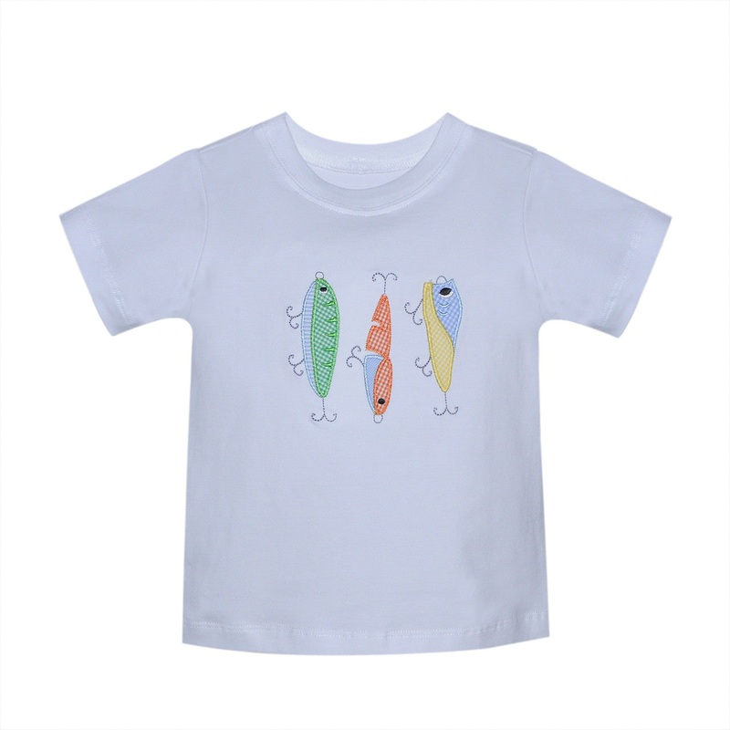 White Houston Shirt - Fishing Baits