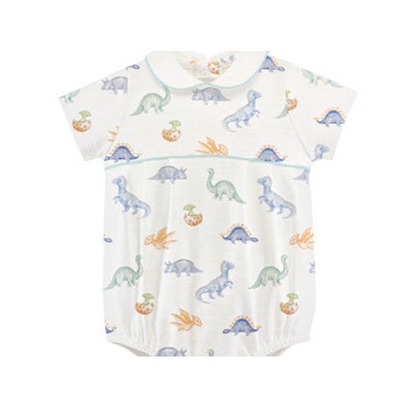 Baby Club Chic Dino bubble w/round collar