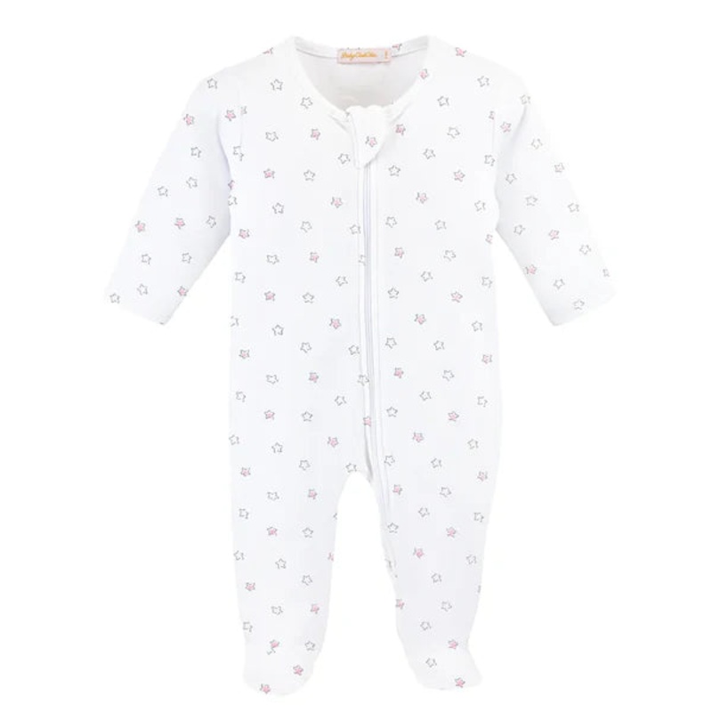 Baby Club Chic Pink Little Stars Footie