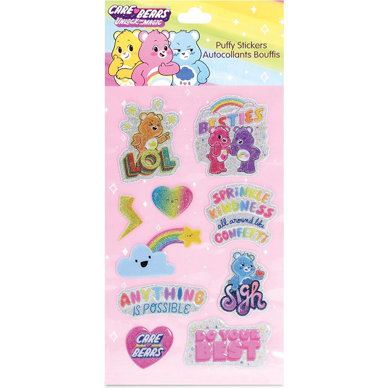Care Bear Puffy Stickers
