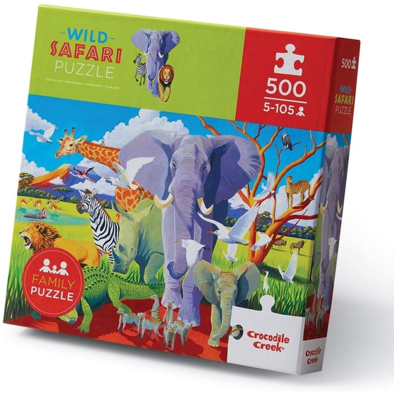 Crocodile Creek 500Pc Wild Safari Puzzle