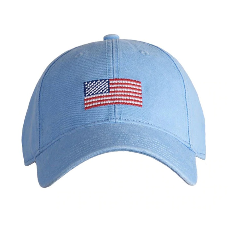 Harding Lane Baseball Hat Flag on Light Blue
