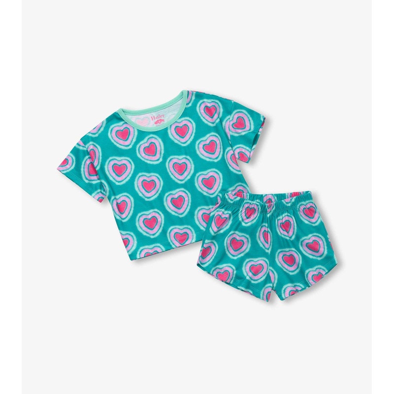 Hatley Glowing Hearts Shorts Sleep Set