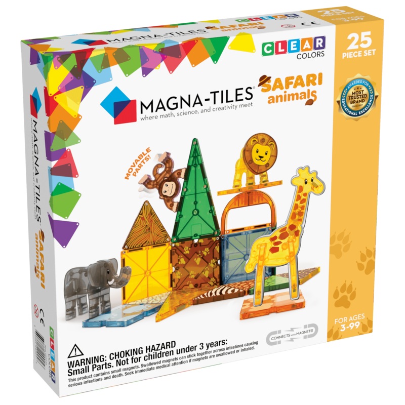 Magna-Tiles Safari Animals 25 Piece Set