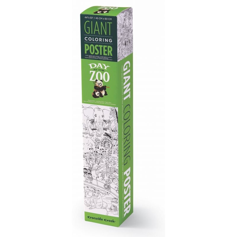 Giant Coloring Poster- A Day at the Zoo