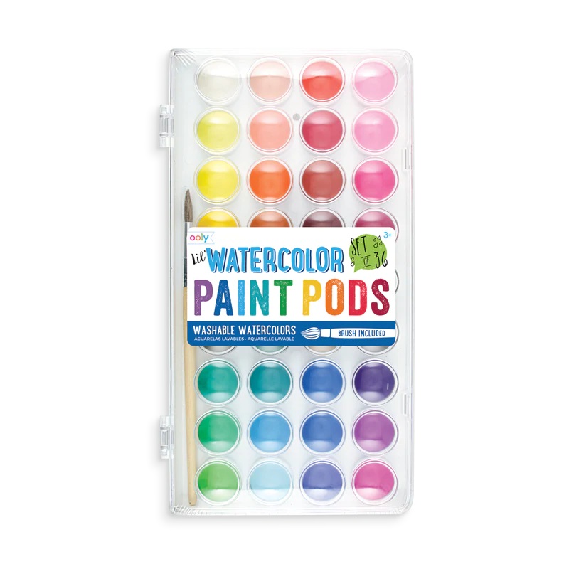 Lil' Watercolor Paint Pods- Set of 36