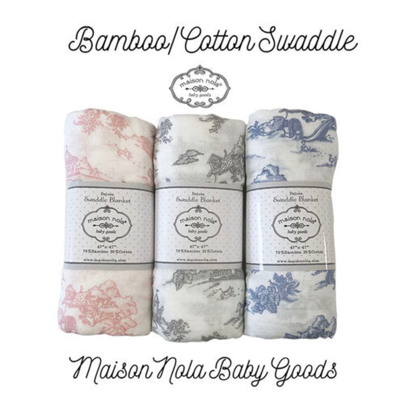 Maison NOLA Storyland Toile Swaddle Blanket