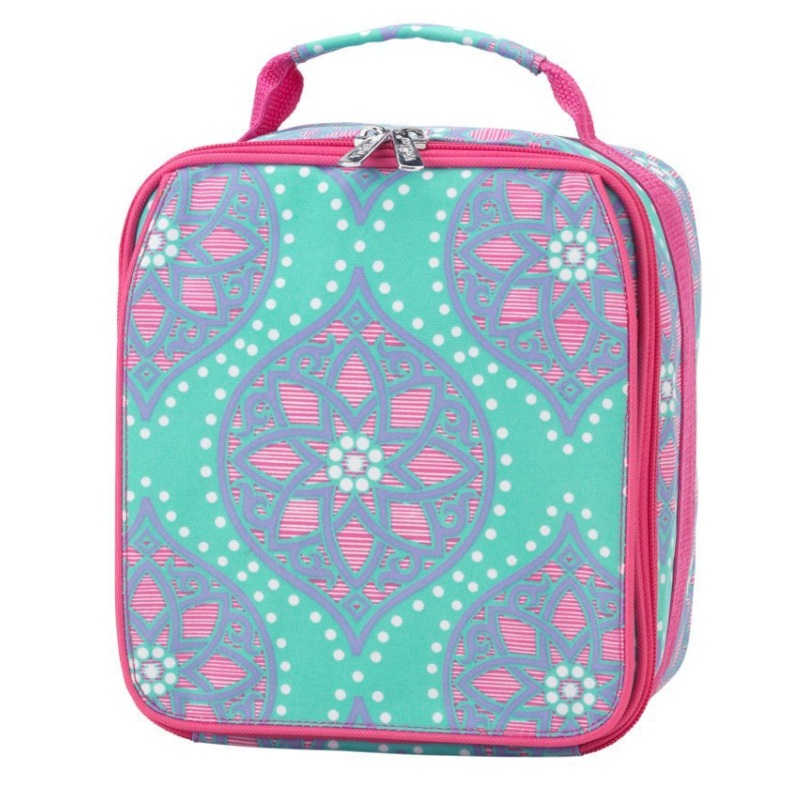 Teal/Pink WB Patterned Lunchbox