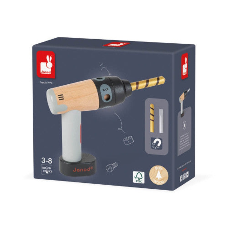 Brico Kids Wooden Toy Drill
