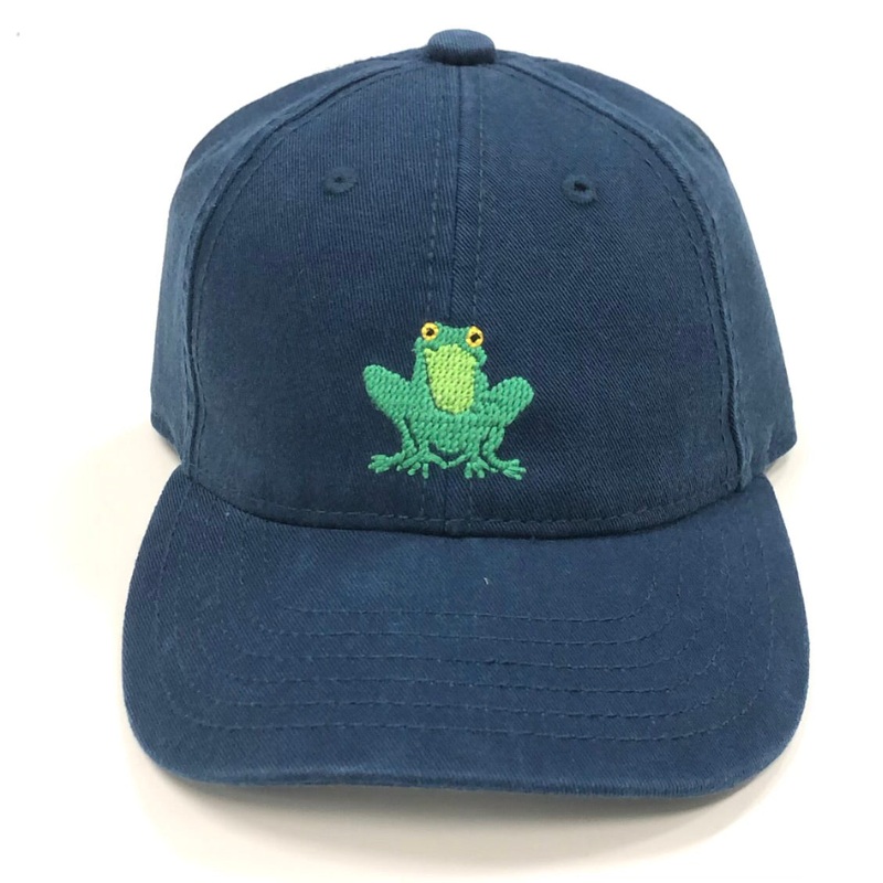 Harding Lane Baseball Hat Frog On Navy