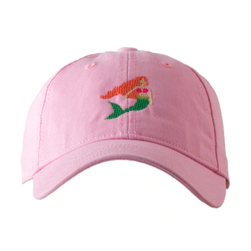 Harding Lane Baseball Hat Mermaid On Light Pink