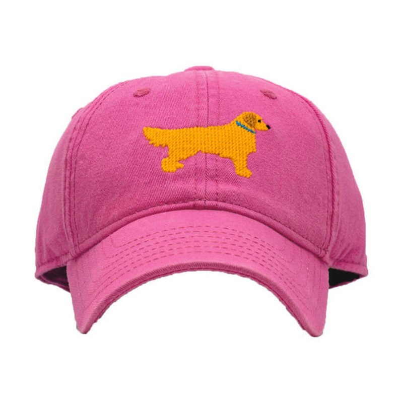 Harding Lane Baseball Hat Retriever On Bright Pink