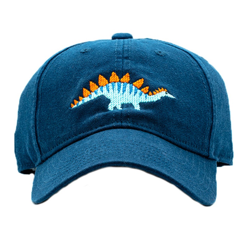 Harding Lane Baseball Hat Stegosaurus on Navy