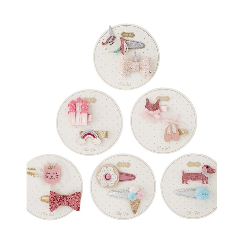 Mudpie Everyday Assorted 2pk Hair Clips