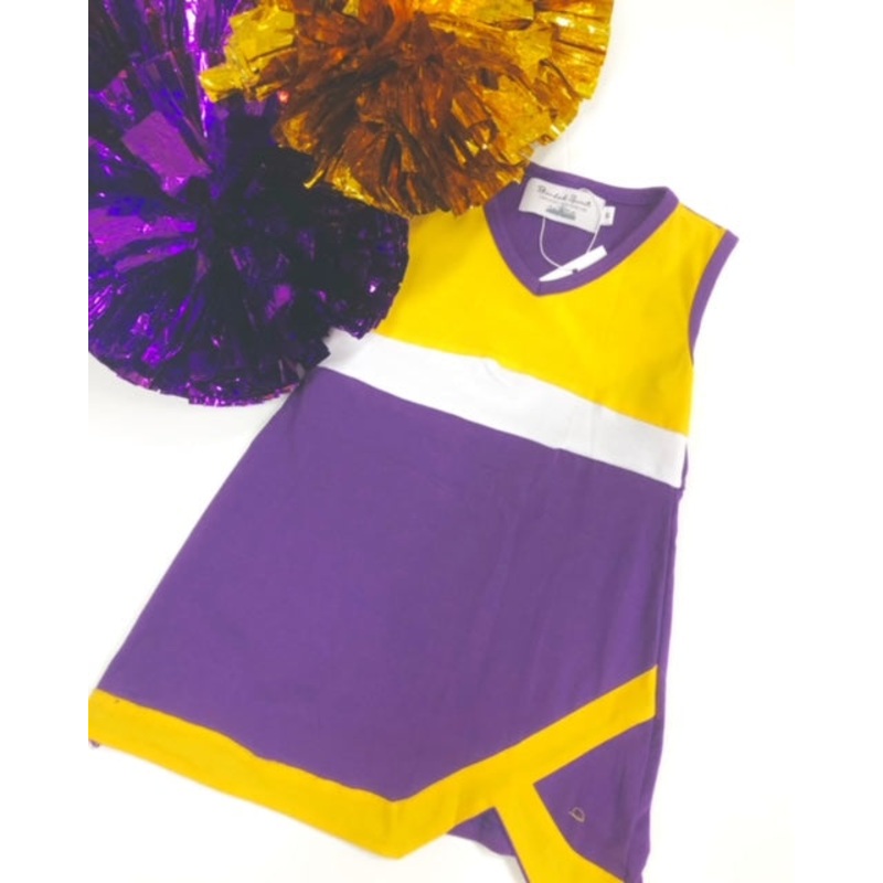 Purple & Yellow Knit Game Day LSU Cheer Dress