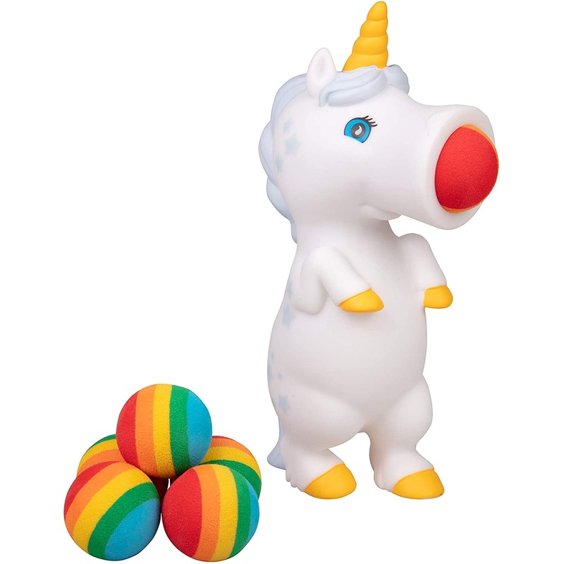 Hog Wild White Unicorn Popper Toy