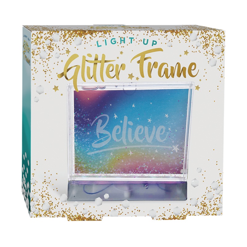 Iscream Color Changing Glitter Picture Frame
