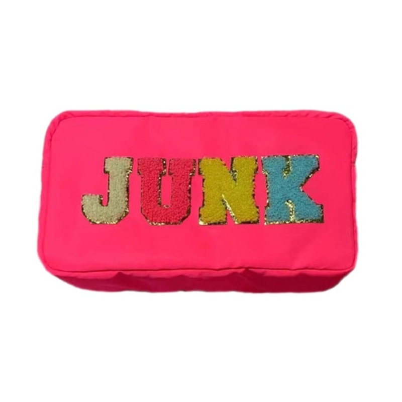 Nylon Varsity Pink Pouch - JUNK